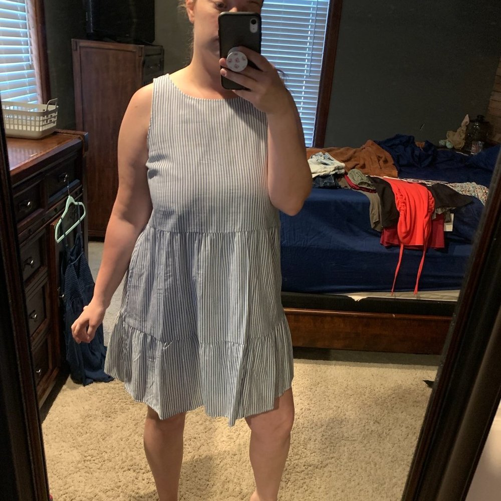 White & Blue Women's Dress